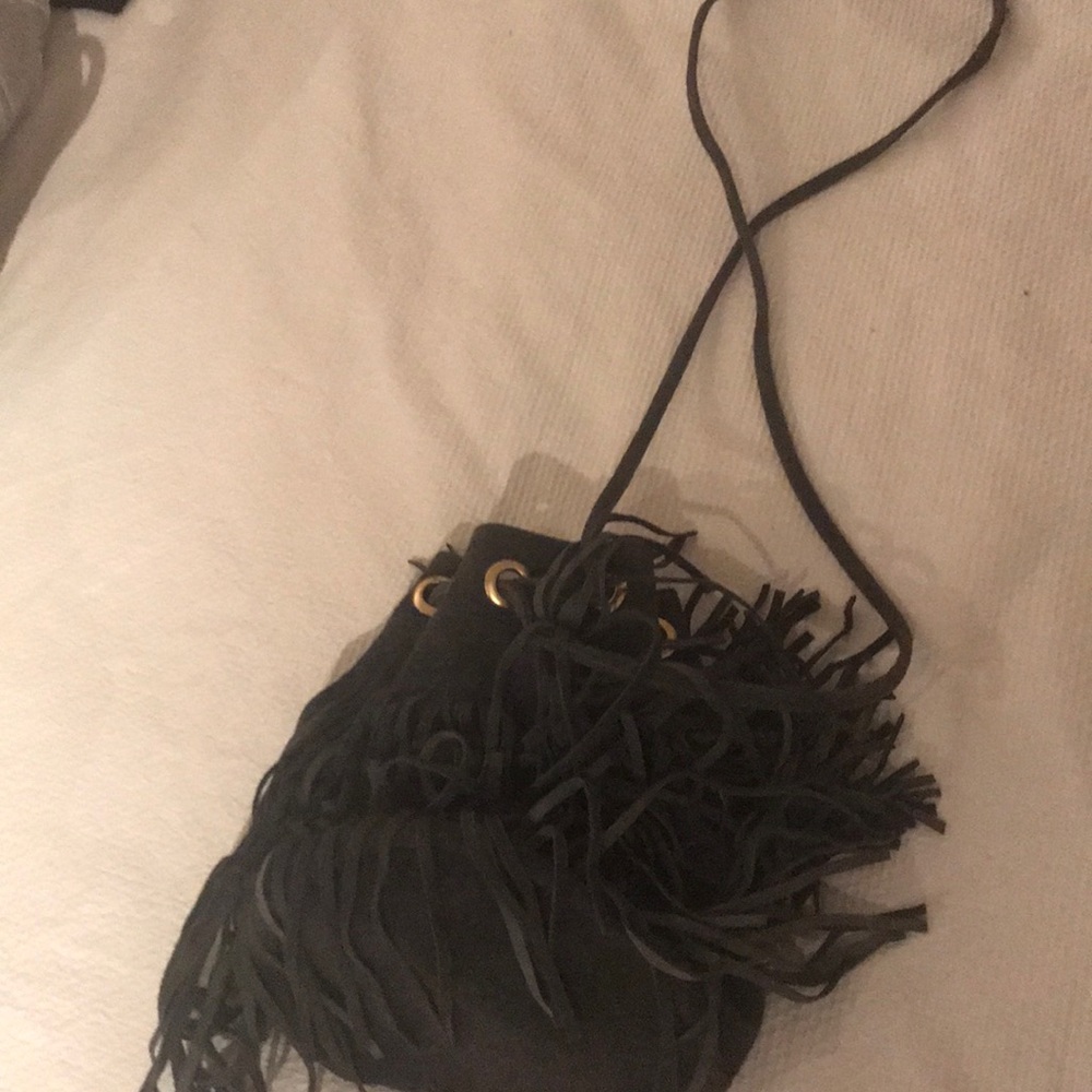 Tiffany & Fred charcoal shoulder bag